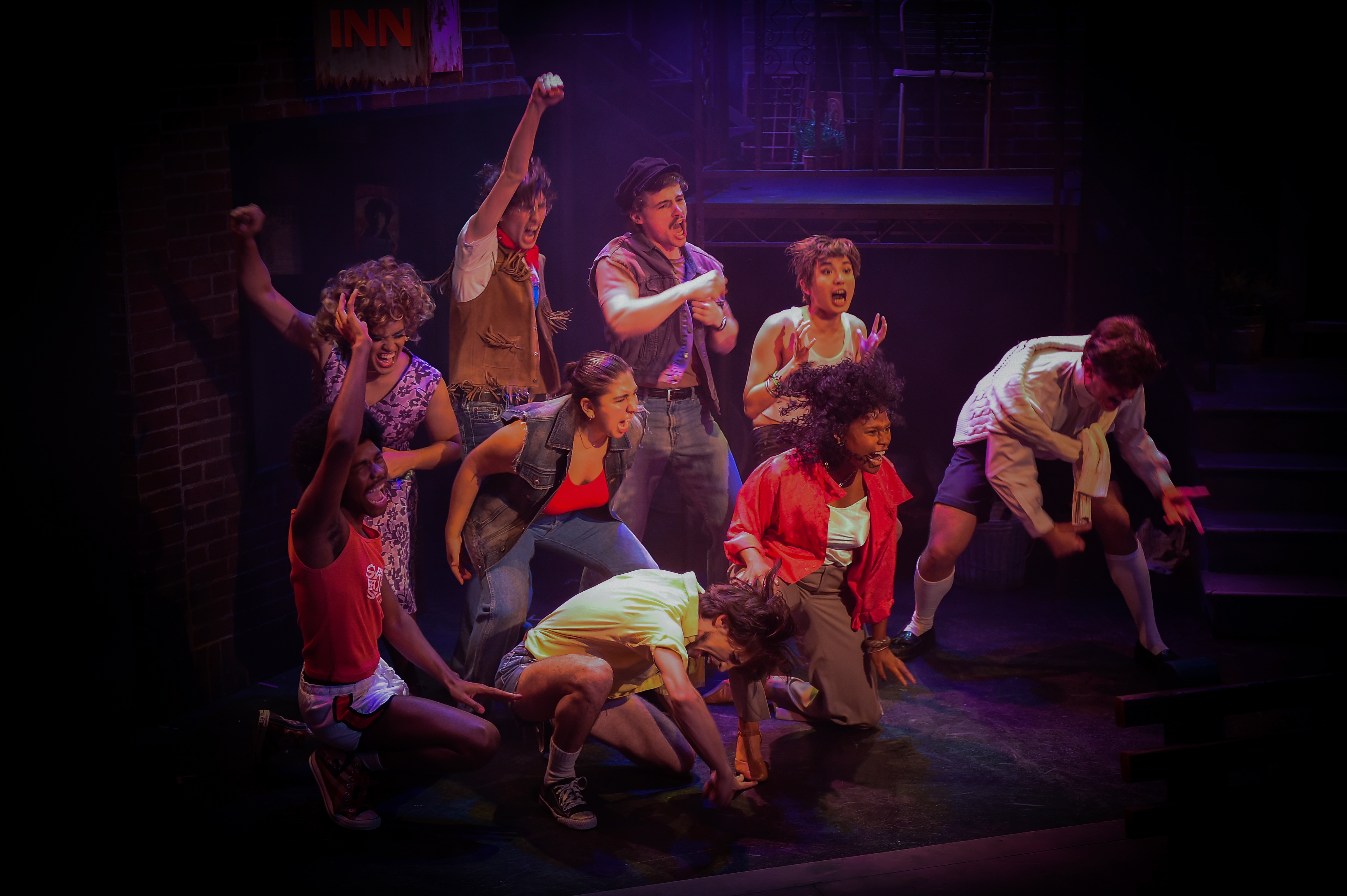 Ensemble performance showcasing singing and dance abilities